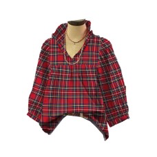 Instagram Hot Selling European and American Women's V-neck Bubble Sleeves Loose Broken pleated T-shirt
