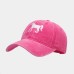 Rose Red Spur Embroidered Baseball Hat Women's Trendy Casual Versatile Duck Tongue Hat Outdoor Sports Sunshade Hat Men