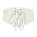 Autumn new product milk white relief jacquard short waistband 16cm3 buckle fishbone support waist seal Lolita waist seal