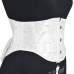 Autumn new product milk white relief jacquard short waistband 16cm3 buckle fishbone support waist seal Lolita waist seal