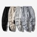 Trendy student sports pants with leggings, men's cropped pants, autumn new casual Harlan pants