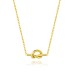Heart Knot Titanium Steel Non fading Titanium Steel Necklace Women's Fashion Versatile Necklace