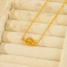 Heart Knot Titanium Steel Non fading Titanium Steel Necklace Women's Fashion Versatile Necklace