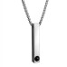 Minimalist titanium steel jewelry Instagram cool style collarbone chain long column projection pendant necklace