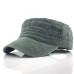 Flat top hat, solid color washed cotton duckbill hat, men's and women's seasonal hat, sunshade hat, casual hat