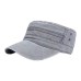 Flat top hat, solid color washed cotton duckbill hat, men's and women's seasonal hat, sunshade hat, casual hat