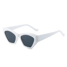 Personalized diamond shaped Instagram glasses, modern retro cat eyes, ink stained woman