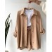 Solid Pleated Two Piece Set For Women 2023 Summer Women's Two Piece Casual Long Sleeve Short Sets Fashion Button Outfits Suit