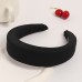 New hairband sponge thickened and widened headband high skull top hair clip mesh red wide edge pressed hair headwear for women