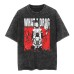 New Japanese Classic Naruto Anime Oversize High Street Vintage Washed Wax Dyed Short Sleeve T-shirt