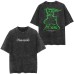 New Japanese Classic Naruto Anime Oversize High Street Vintage Washed Wax Dyed Short Sleeve T-shirt
