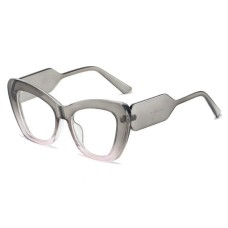 Thick frame, wide legged cat's eye sunglasses, men's and women's glasses, flat light