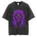 Japanese anime Naruto washed old short sleeved T-shirt American high street retro style wax dyed short sleeved anime