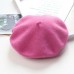 Beret wool knitted hat women's retro warm hat woolen beret
