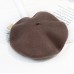 Beret wool knitted hat women's retro warm hat woolen beret