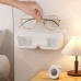Glasses storage rack wall mounted non perforated decorative wall display sunglasses storage rack storage box