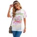 SAY YES TO ADVENTURE Tie-dye Print Tee