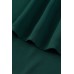 Green Split Neck Pleated Loose Top