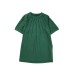 Blackish Green Seamed Detail Contrast Lace Raglan Sleeve Tee