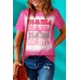 Rose Mama Letter Print Graphic Tie Dye