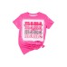 Rose Mama Letter Print Graphic Tie Dye