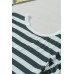 Sea Green Striped V Neck Ruffle Sleeve Top Sea Green Striped V Neck Ruffle Sleeve Top
