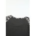 Black Leopard Color Block Cut Out Short Sleeve Top