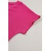 Black Crinkled V Neck Wide Sleeve T-shirt