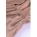Tie Knot Puff Long Sleeve Romper