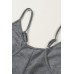 Green Textured Sleeveless V-Neck Pocketed Casual Jumpsuit