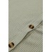 Khaki Exposed Seam Buttons Front Waffle Knit Cardigan