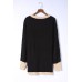 Black Contrast Trim Open Front Lantern Sleeves Cardigan Black Contrast Trim Open Front Lantern Sleeves Cardigan