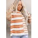 Rose Red Blocked Drop Shoulder Slouchy Sweater Rose Red Blocked Drop Shoulder Slouchy Sweater