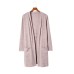 Pink Tunic Back Open Front Cardigan with Pockets
