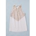Spotted Print Splice Halter Tank