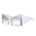 Half frame wide leg sunglasses women's sunshade and sun protection