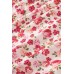 Fiery Red Floral Print Ruffled Mock Neck Sleeveless Top