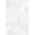 White Lace Splicing Ruffled V Neck Cami Top