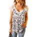 Eyelash V Neck Striped Tank