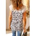 Eyelash V Neck Striped Tank