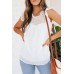 White Polka Dot Lace Ruffled Tank Top White Polka Dot Lace Ruffled Tank Top