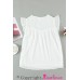 White Polka Dot Lace Ruffled Tank Top White Polka Dot Lace Ruffled Tank Top