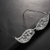Stonefans Crystal Geometric Sunglasses Frame for Women Party Jewelry Ins Fashion Rhinestone Face Accessories Bridal Gifts