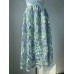 Hollow Embroidery Vintage Long Skirt High Quality Flower Luxury Skirt Large Hem Elegant Party Fairy Style Women Clothes