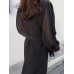 Korean chic Double Breasted Lantern Sleeve Belt Blazer Dress Fashion Elegant Waist Dresses Women Spring Summer 