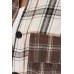Brown Mixed Plaid Soft Oversized Shirt