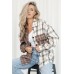 Brown Mixed Plaid Soft Oversized Shirt