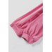 Strawberry Pink Striped Print Bracelet Sleeve V Neck Top