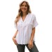 Striped Print Loose Fit Short Sleeve Top