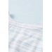 Striped Print Loose Fit Short Sleeve Top